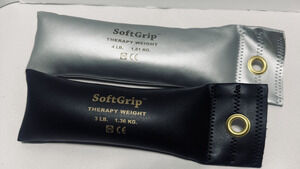 2‎ CanDo SoftGrip Hand Weights 3# & 4# physical therapy New in pack
